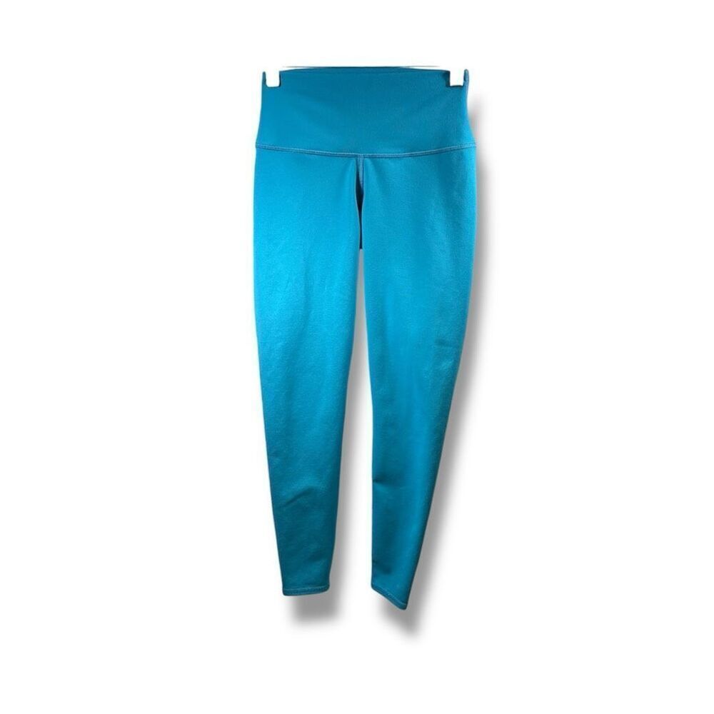 ALO Yoga High Waist Airbrush Legging 7/8 in Blue Splash Size XS